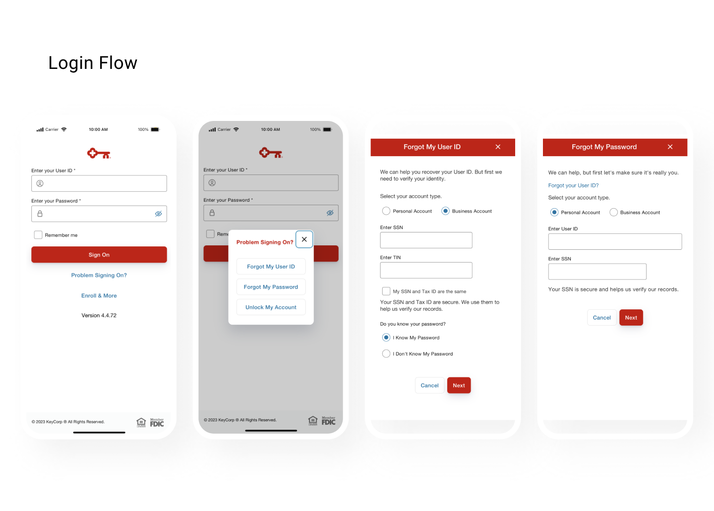 Banking Mobile app - UI design